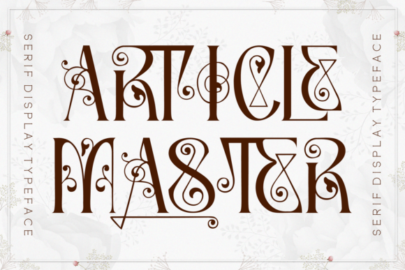 Article Master: The Quirky Display Typeface for Handmade Branding