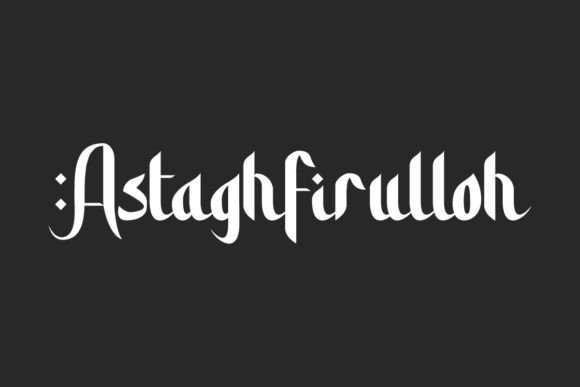 Astaghfirulloh: A Premium Display Typeface for Authentic Islamic Branding