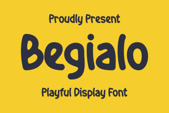Begialo: A Playful Display Font for Modern Editorial Design