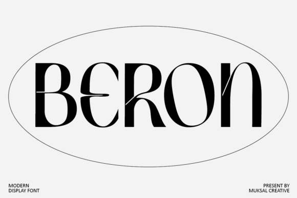Beron: The Retro Display Typeface for Editorial Design