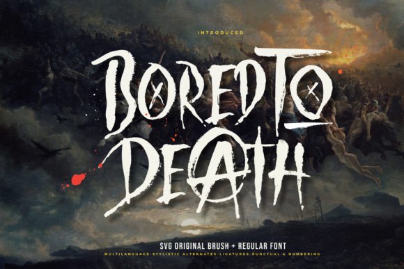 Bored to Death: A Raw Display Font for Edgy Brand Identity