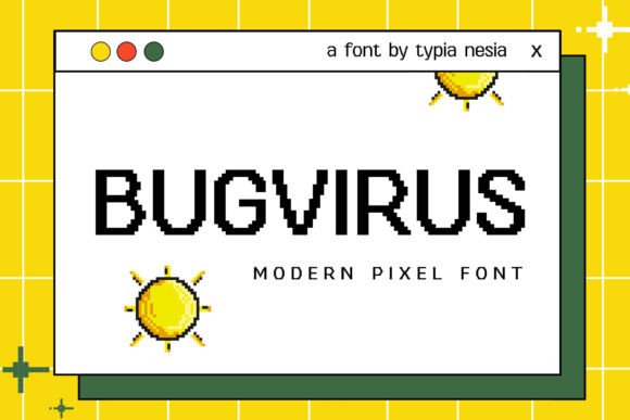Bugvirus: The Retro Pixel Typeface for Bold Editorial Design