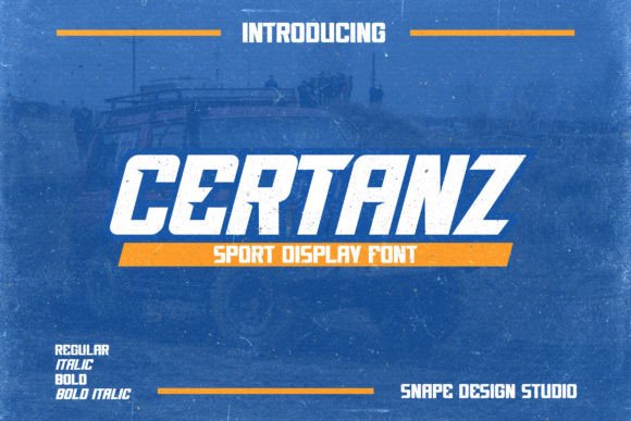 Certanz: The Dynamic Display Font for High-Energy Campaigns
