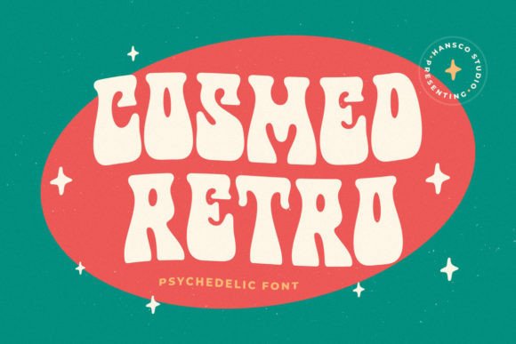Cosmed Retro: The Psychedelic Typeface That Boosts Campaign Visibility