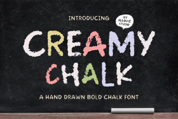Creamy Chalk: A Modern Display Typeface for Web Design