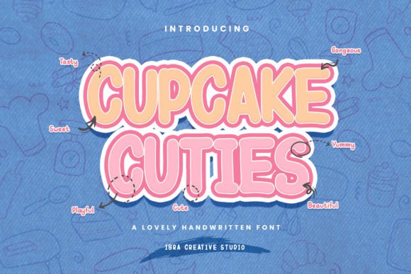 Cupcake Cuties: A Whimsical Display Typeface for Editorial Joy