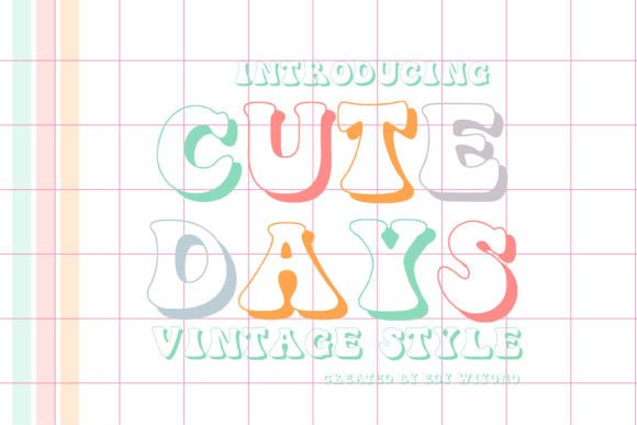 Cute Days: The Retro Display Font That Elevates Digital Brand Identity