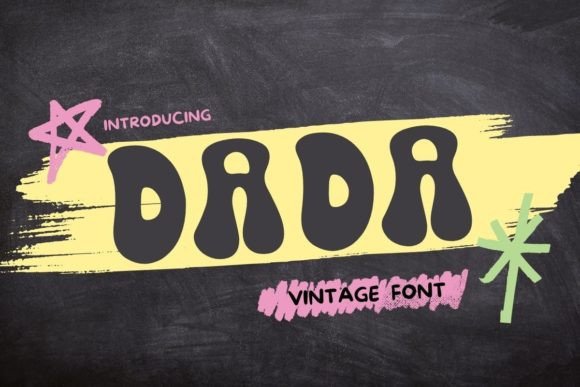 Dada: The Wavy Retro Groovy Display Font for Handmade Brands