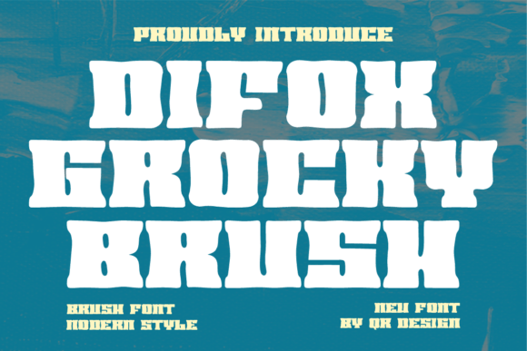 Difox Grocky Brush: A Bold Typeface for Modern Editorial Design
