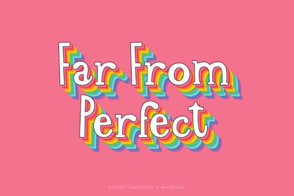 Far from Perfect: A Creative Display Typeface for Real Campaigns