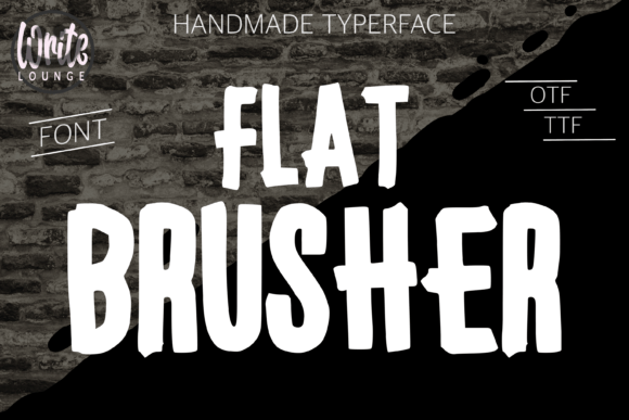 Flat Brusher: A Display Typeface for Bold Editorial Identity