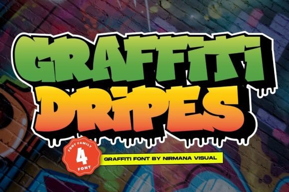 Graffiti Dripes: A Bold Display Typeface for Digital Brands