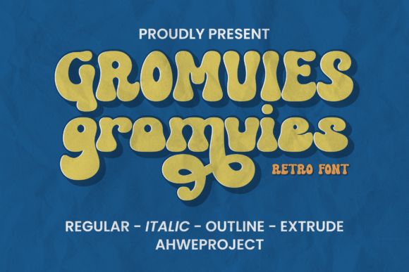 Gromvies: The Retro Display Font for Authentic Branding