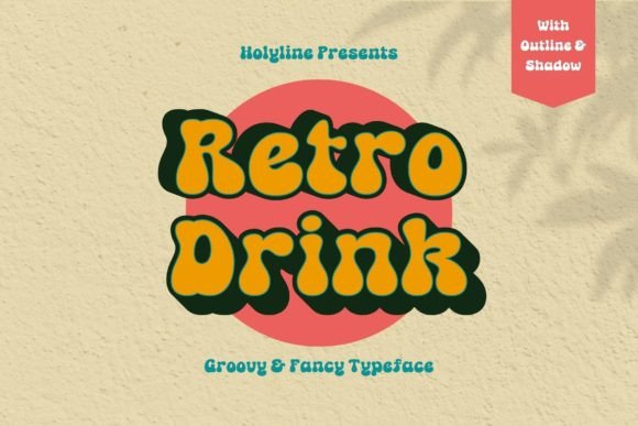 Retro Drink: A Bold Display Typeface for Web Design
