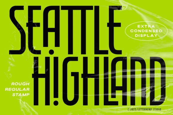 Seattle Highland: A Modern Display Typeface for Bold Branding