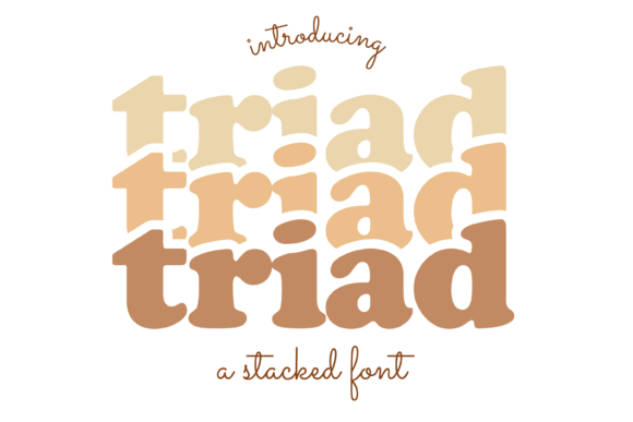 Triad: The Perfect Display Font for Handmade Creations