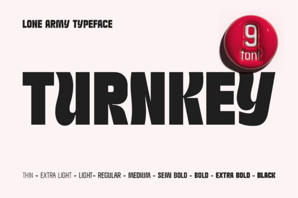 Turnkey: A Vibrant Display Font for Bold Brand Identities