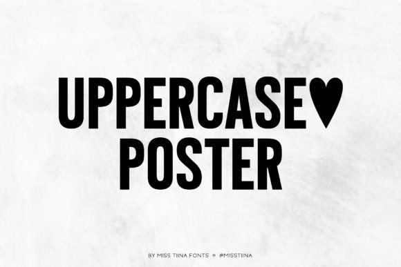 Uppercase Poster: The Display Font for Modern Editorial Design