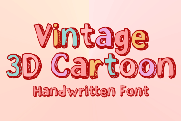 Vintage 3d Cartoon: A Playful Typeface for Creative Branding